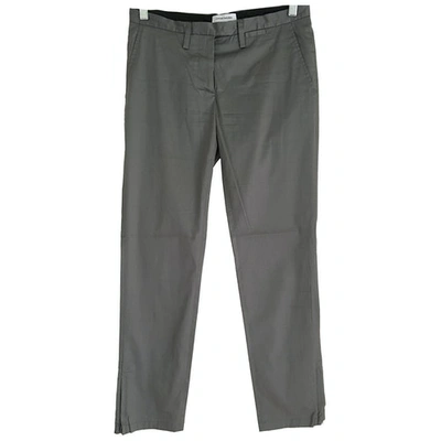 Pre-owned Costume National Straight Pants In Grey