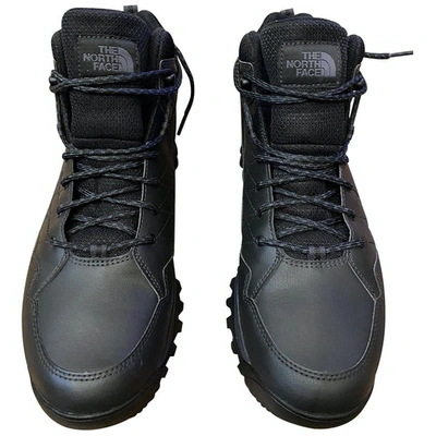 Pre-owned The North Face Black Leather Boots