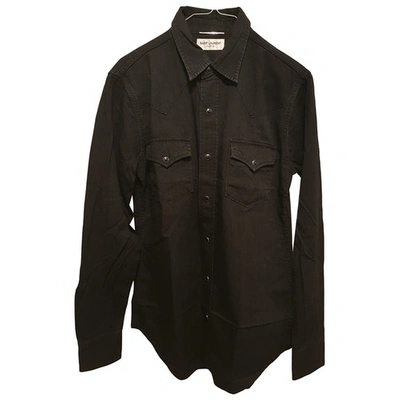 Pre-owned Saint Laurent Black Cotton Shirts