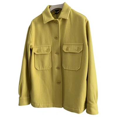 Pre-owned Aspesi Wool Short Vest In Yellow