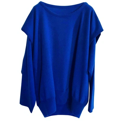 Pre-owned Loewe Cashmere Jumper In Blue