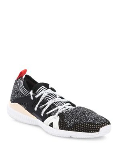 Adidas By Stella Mccartney Edge Knit Trainer Sneakers In Black