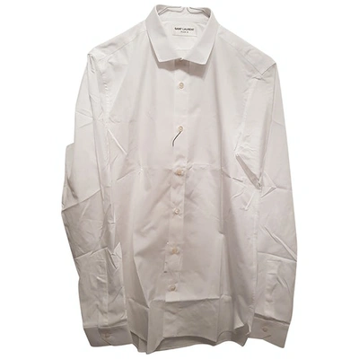 Pre-owned Saint Laurent White Cotton Shirts