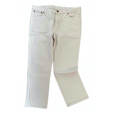 Pre-owned Celine Short Jeans In Ecru