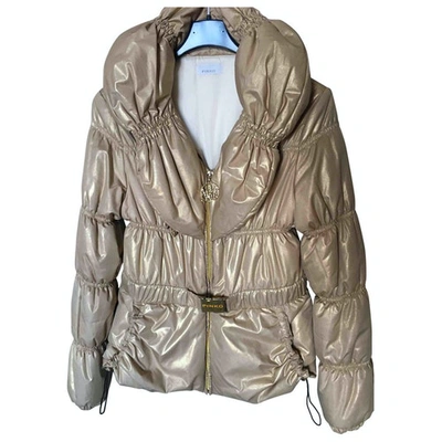 Pre-owned Pinko Puffer In Gold