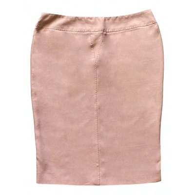 Pre-owned Jean Paul Gaultier Silk Mid-length Skirt In Pink