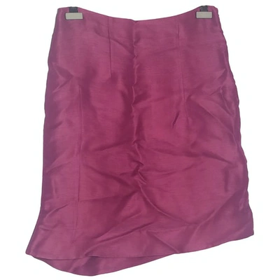 Pre-owned Marni Silk Skirt In Pink