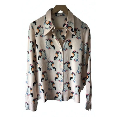 Pre-owned Miu Miu Silk Shirt In Multicolour