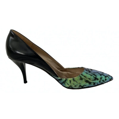 Pre-owned Lanvin Patent Leather Heels In Green