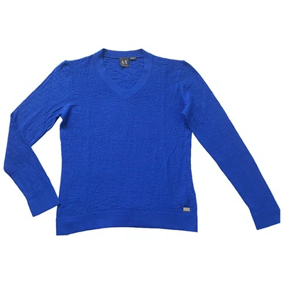 Pre-owned Armani Exchange Wool Pull In Blue