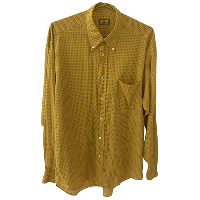Pre-owned Fendi Yellow Cotton Shirts