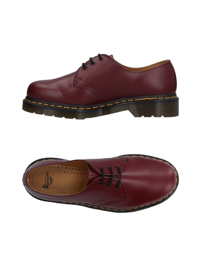 Dr. Martens Lace-up Shoes In Maroon