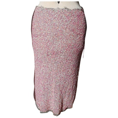 Pre-owned Alberta Ferretti Mid-length Skirt In Pink