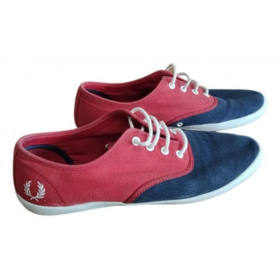 Pre-owned Fred Perry Navy Cloth Trainers