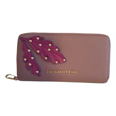 Pre-owned Trussardi Jeans Wallet In Purple