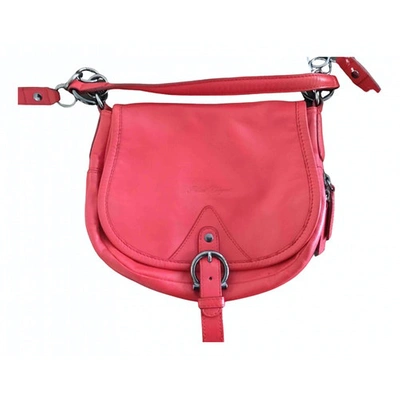 Pre-owned Robert Clergerie Leather Handbag In Red