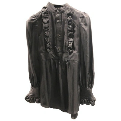 Pre-owned Dsquared2 Silk Blouse In Black