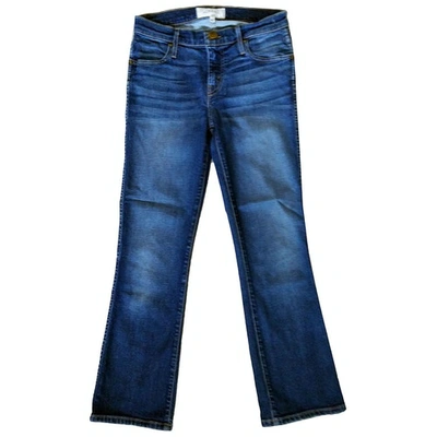 Pre-owned The Great Straight Jeans In Blue