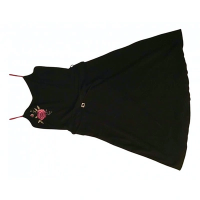 Pre-owned Blumarine Wool Mid-length Dress In Black