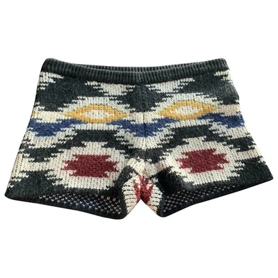 Pre-owned American Retro Wool Shorts In Multicolour