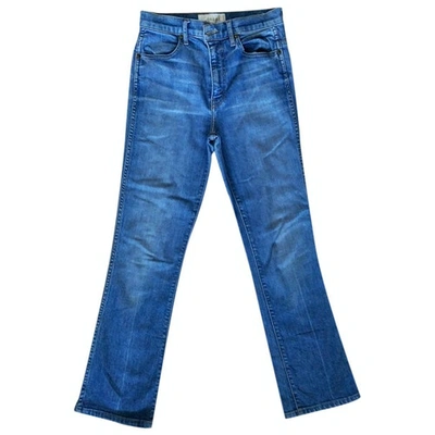 Pre-owned The Great Straight Jeans In Blue
