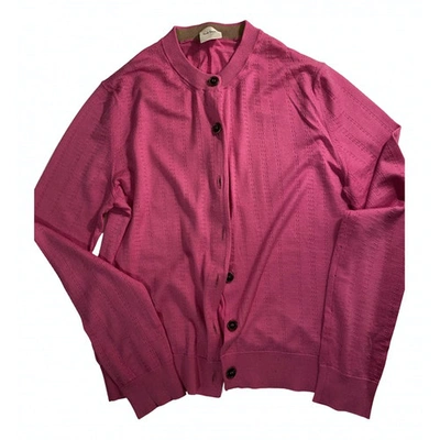 Pre-owned Paul Smith Wool Cardigan In Pink