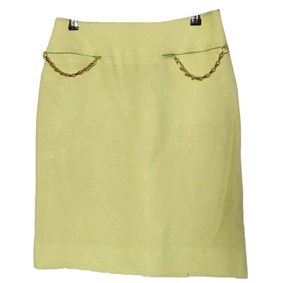 Pre-owned Celine Mid-length Skirt In Yellow
