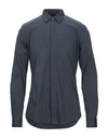 Antony Morato Solid Color Shirt In Slate Blue