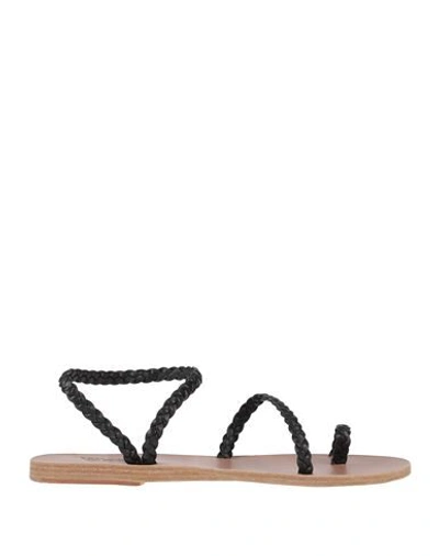 Ancient Greek Sandals Toe Strap Sandals In Lead