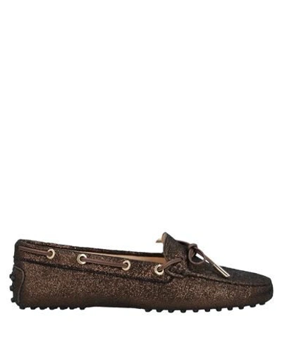 Tod's Loafers In Bronze