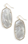 Kendra Scott Faceted Danielle Drop Earrings In Gold/ Gray Illusion