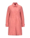 Aspesi Overcoats In Salmon Pink