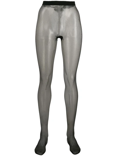 Wolford Twenties Mesh Tights In Black