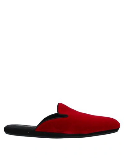 Dolce & Gabbana Slippers In Red