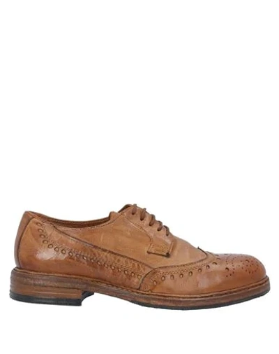 Hundred 100 Lace-up Shoes In Tan