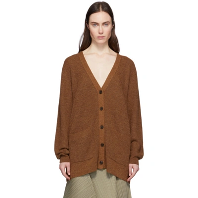 Acne Studios Brushed Mohair-blend Cardigan Cinnamon Brown ModeSens
