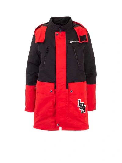 Burberry Kids' Removable Internal Two-tone Jacket In Red