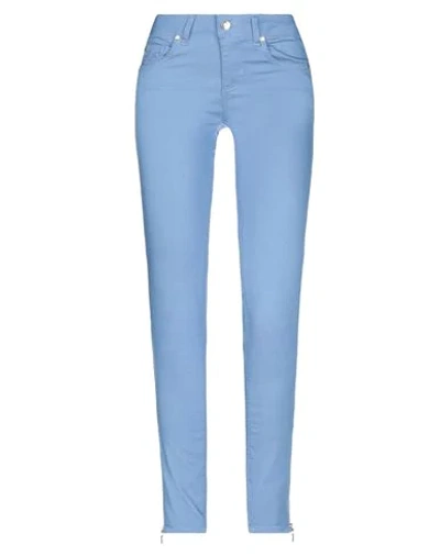 Liu •jo Casual Pants In Pastel Blue