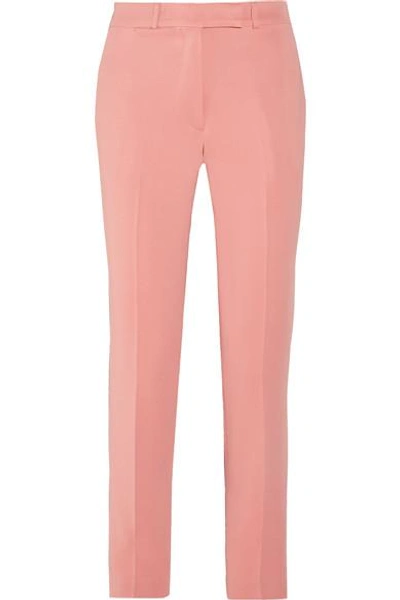 Etro Violante Slim-leg Side-stripe Wool-blend Trousers In Pink
