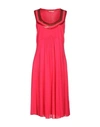 Angelo Marani Midi Dresses In Fuchsia