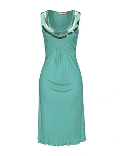 Angelo Marani Knee-length Dresses In Green