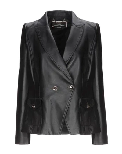 Elisabetta Franchi Sartorial Jacket In Black