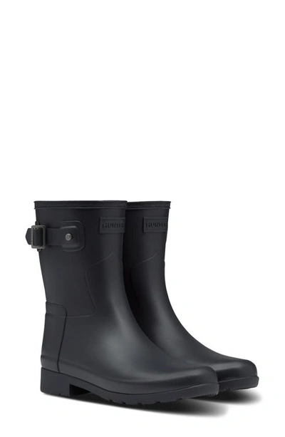 Hunter Original Refined Short Waterproof Rain Boot In Delta