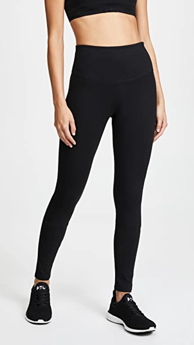 Yummie Rachel Cotton Shaping Leggings In Black