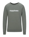 Happiness Sweatshirts In Military Green