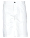 Department 5 Man Shorts & Bermuda Shorts White Size 32 Cotton, Elastane