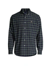 Polo Ralph Lauren Cotton Oxford Plaid Classic Fit Button Down Shirt In Navy/green Multi