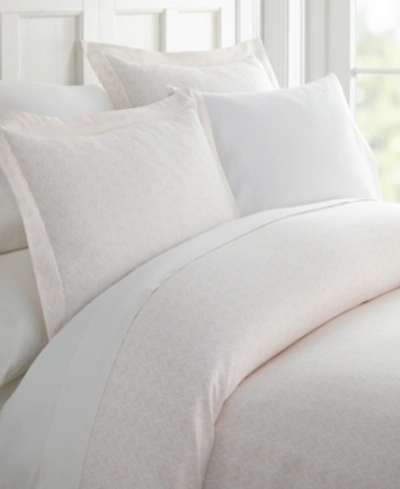 Ienjoy Home Lucid Dreams Patterned Duvet Cover Set, King/california King In Classic Pink