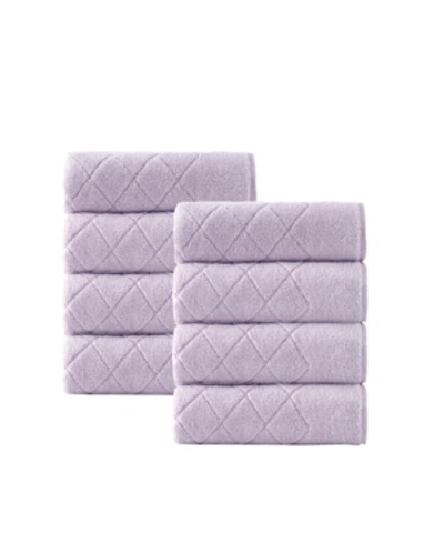 Enchante Home Gracious 8-pc. Hand Towels Turkish Cotton Towel Set Bedding In Lilac