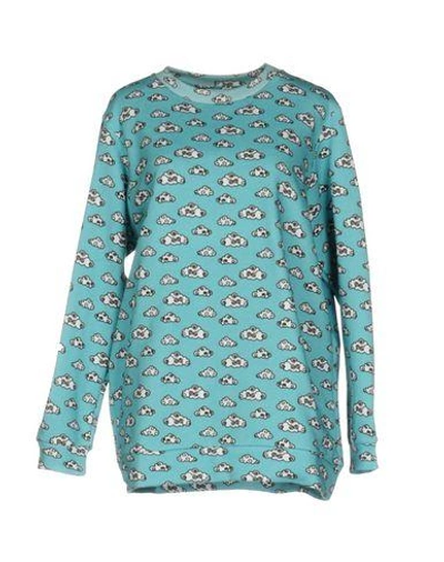 Au Jour Le Jour Sweatshirts In Sky Blue